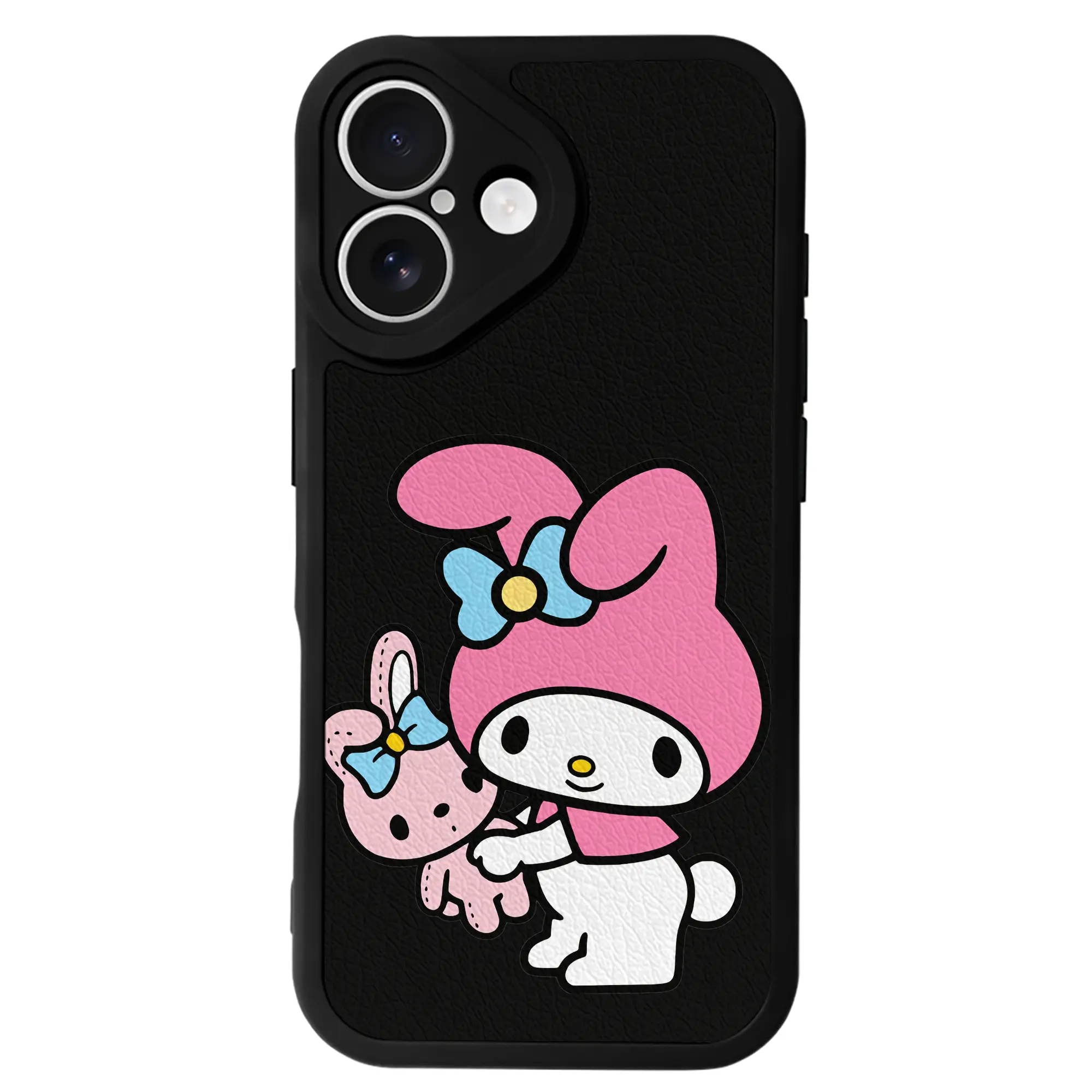 サンリオ グッズ,マイメロディ - IPhone 16シリーズ対応 ・ シリコンスマホケース ・ レザー調 ・ 高精度フィット ・ 耐衝撃 ・ ワイヤレス充電対応 ・ 精密カット